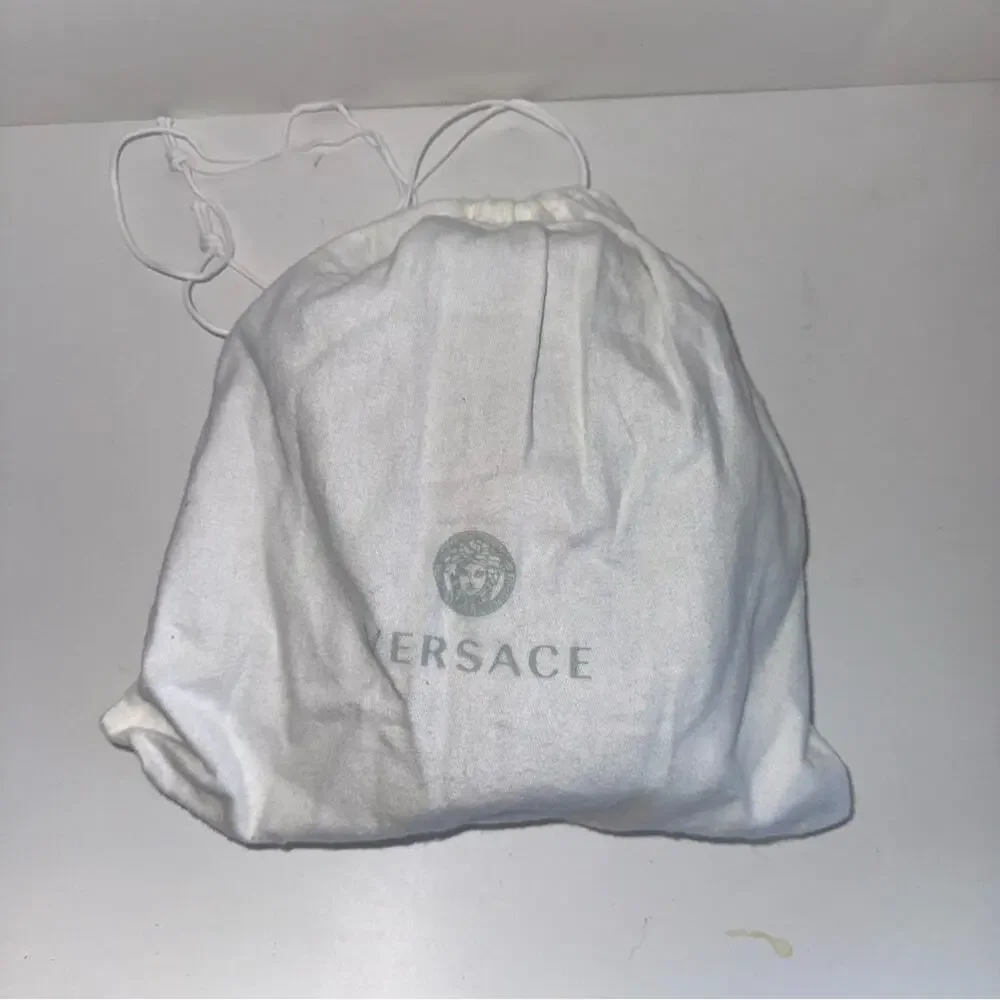 NWT VERSACE Medusa luxury black calfskin quilted gold hardware mini shoulder bag